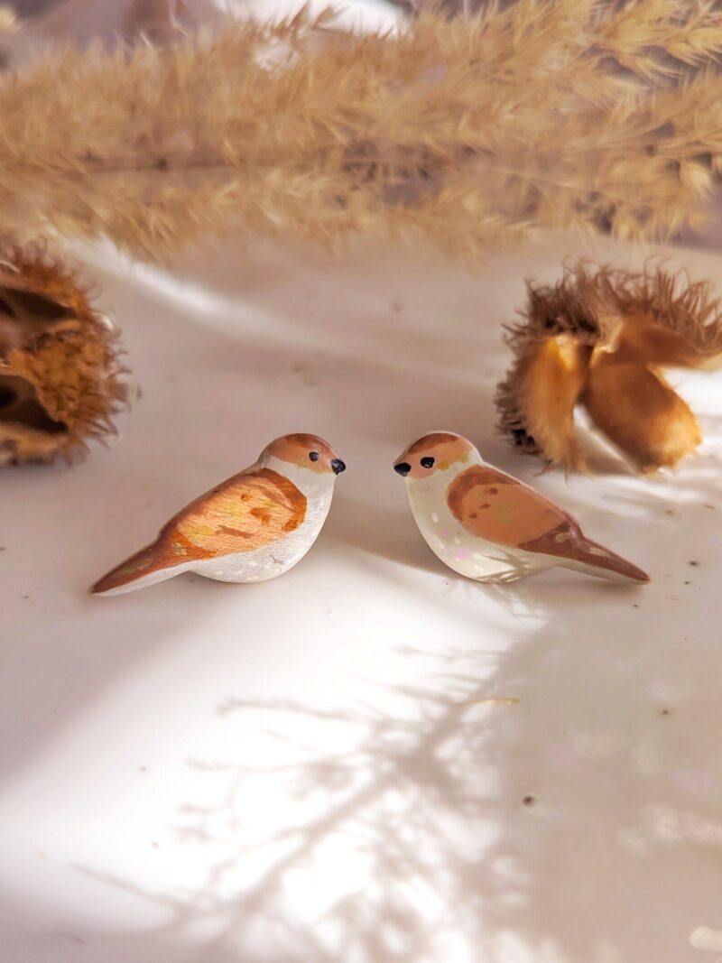 Kolczyki ptaszki - Słowiki