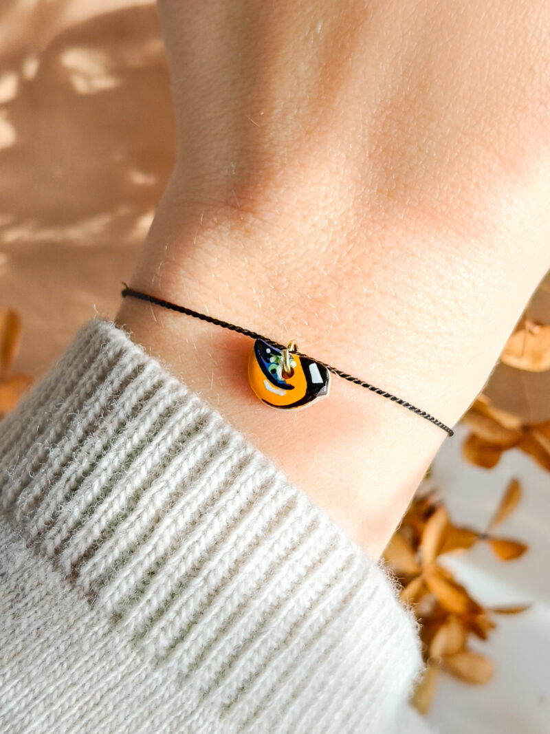 Bransoletka z ptaszkiem - Sikorka Bogatka