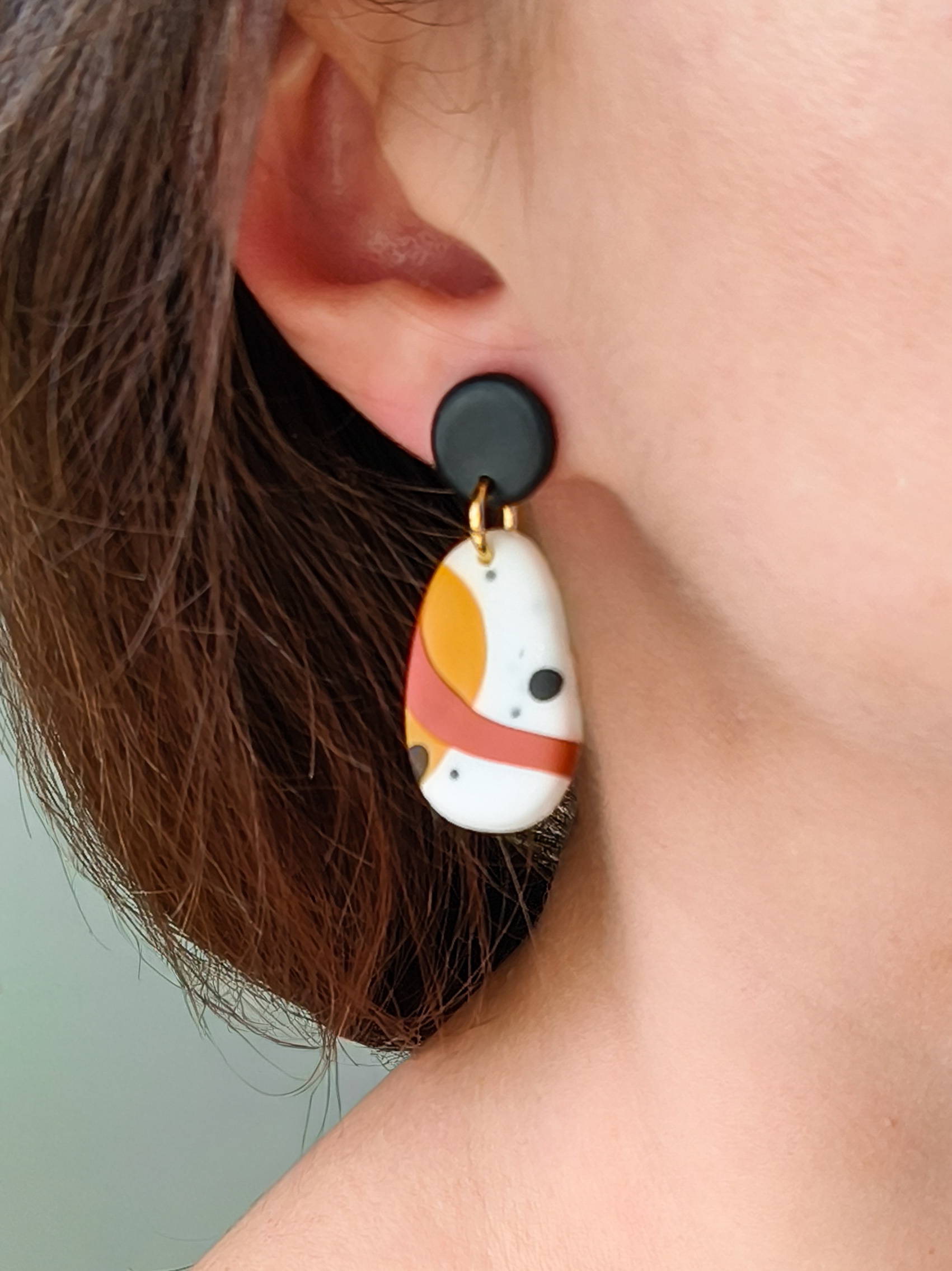 Kolczyki łezki - Rude - obrazek 2