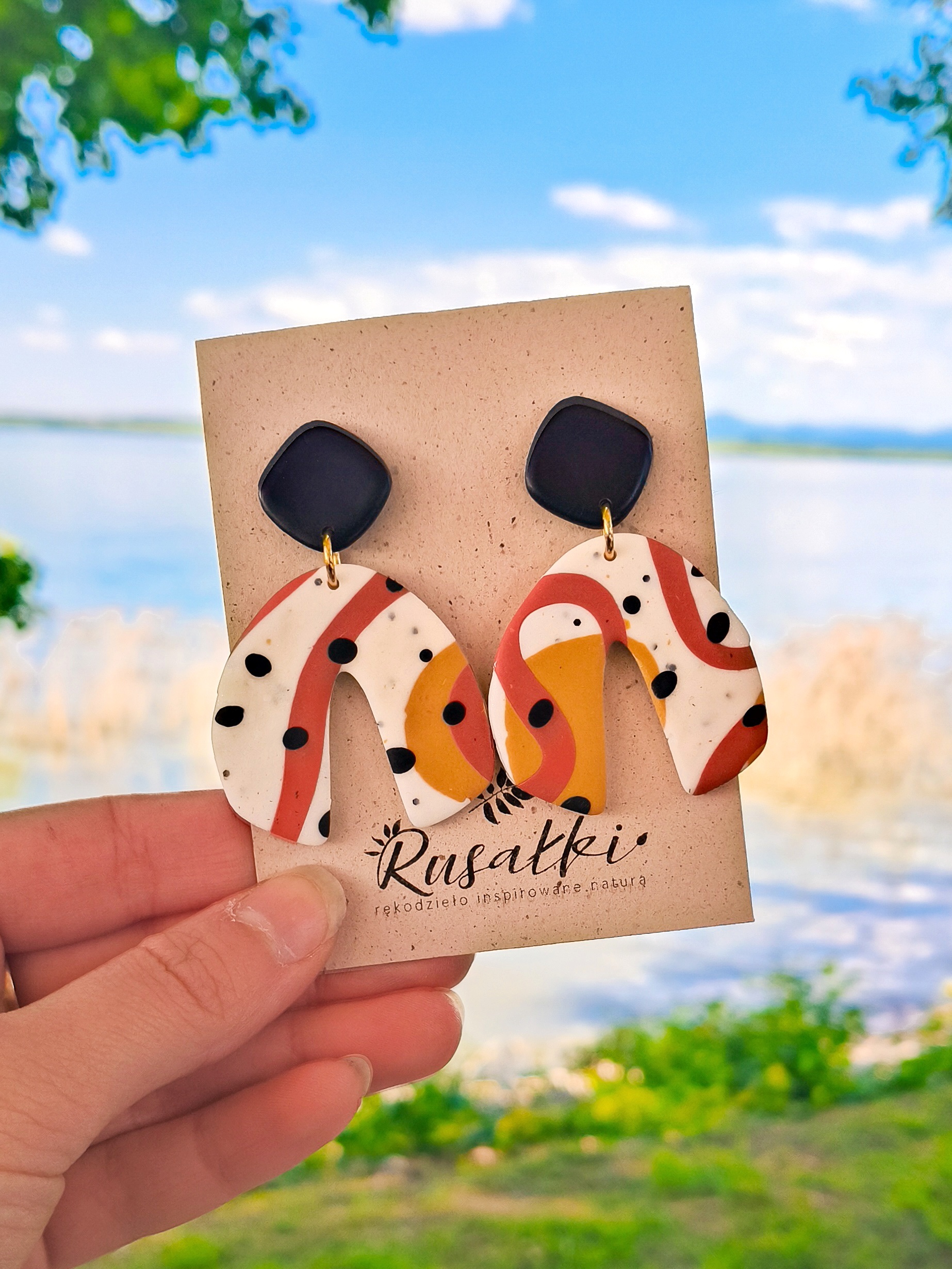 Kolczyki Abstrakcje Rude - obrazek 5