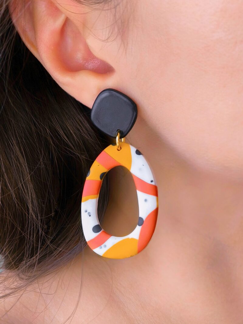 Kolczyki Geometryczne - Rude