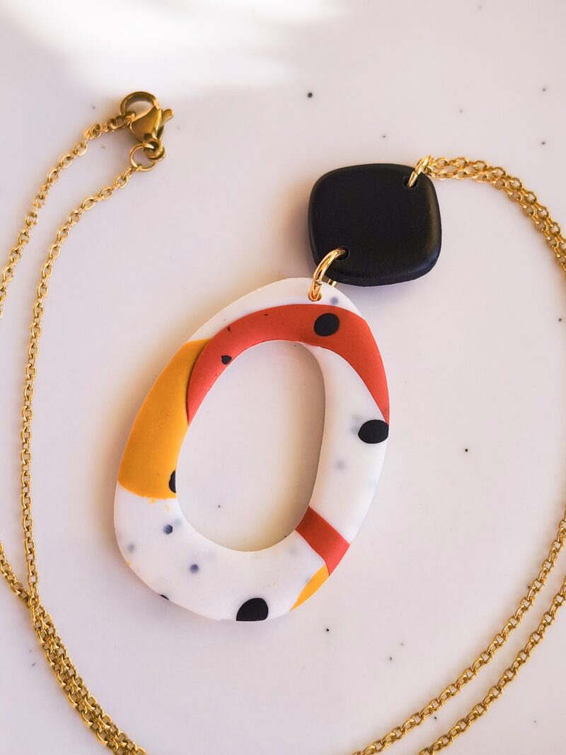 Naszyjnik Geometryczny - Rudy