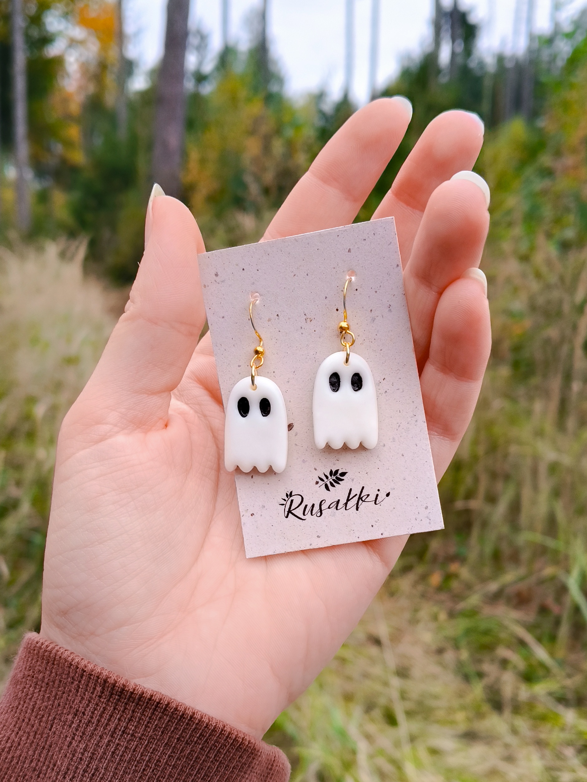 Kolczyki Duchy Duże - obrazek 2