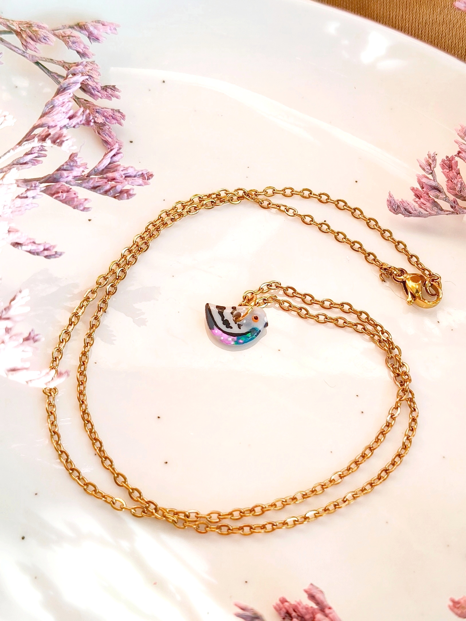 Naszyjnik ptak – mini Gołąbek - obrazek 4