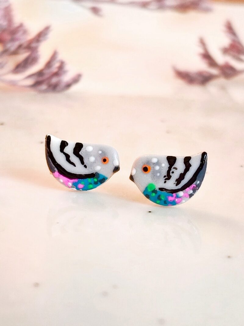 Kolczyki ptaszki – mini Gołąbki