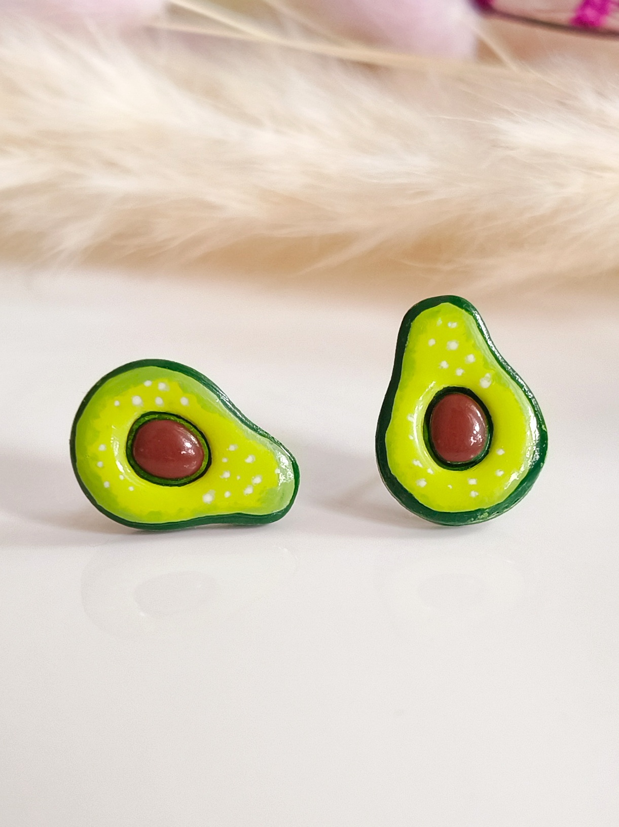 Kolczyki sztyfty – Awokado - obrazek 6