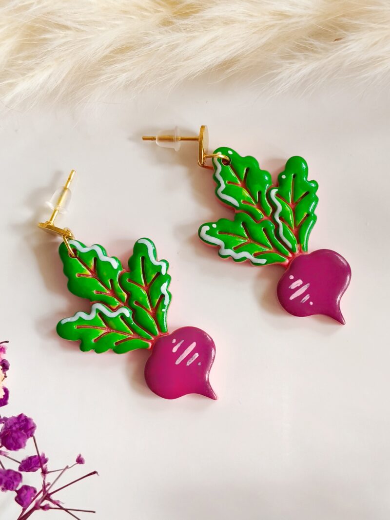 Kolczyki wiszące – Buraki