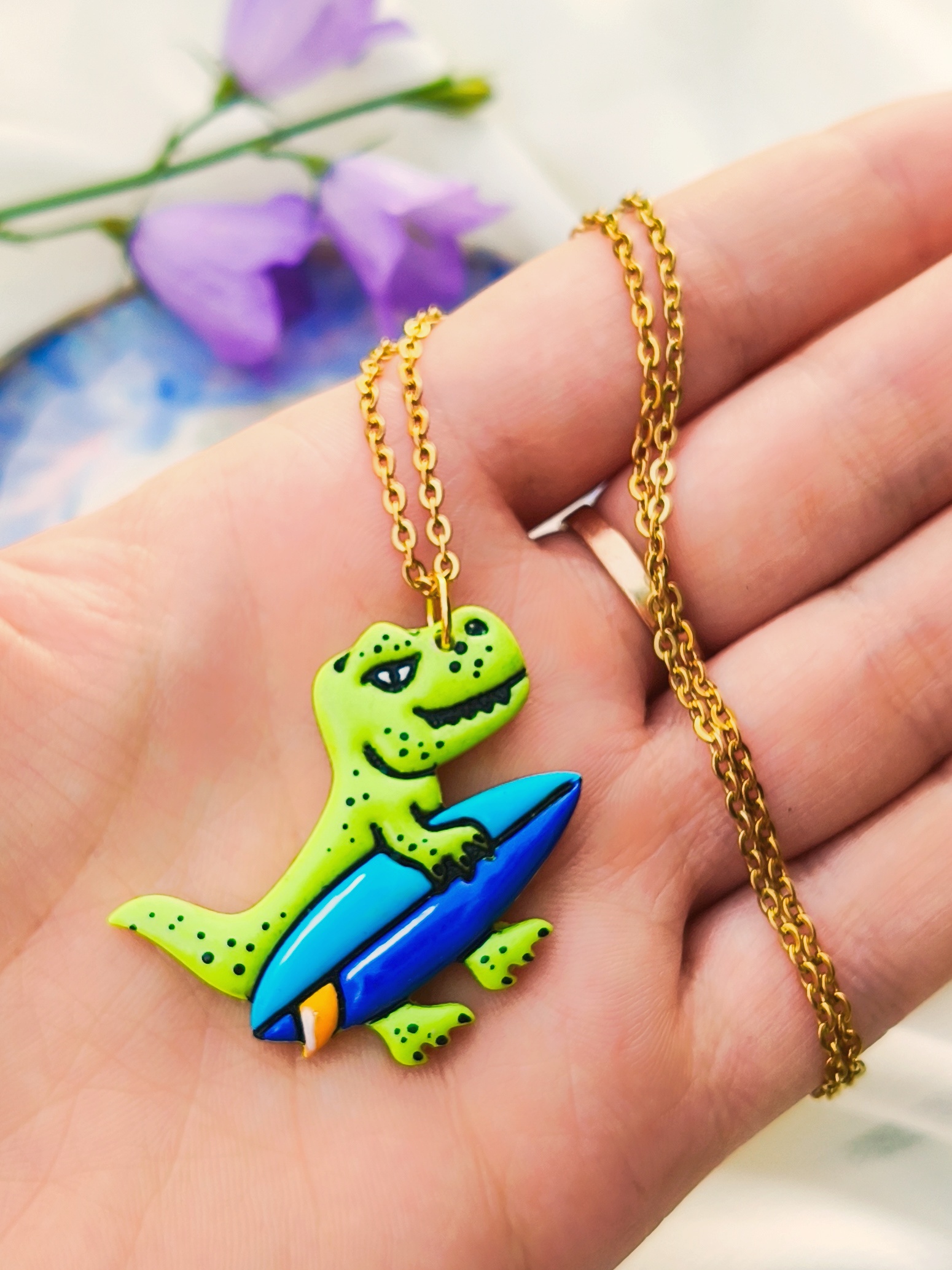 Naszyjnik Dinozaur T-Rex - obrazek 2