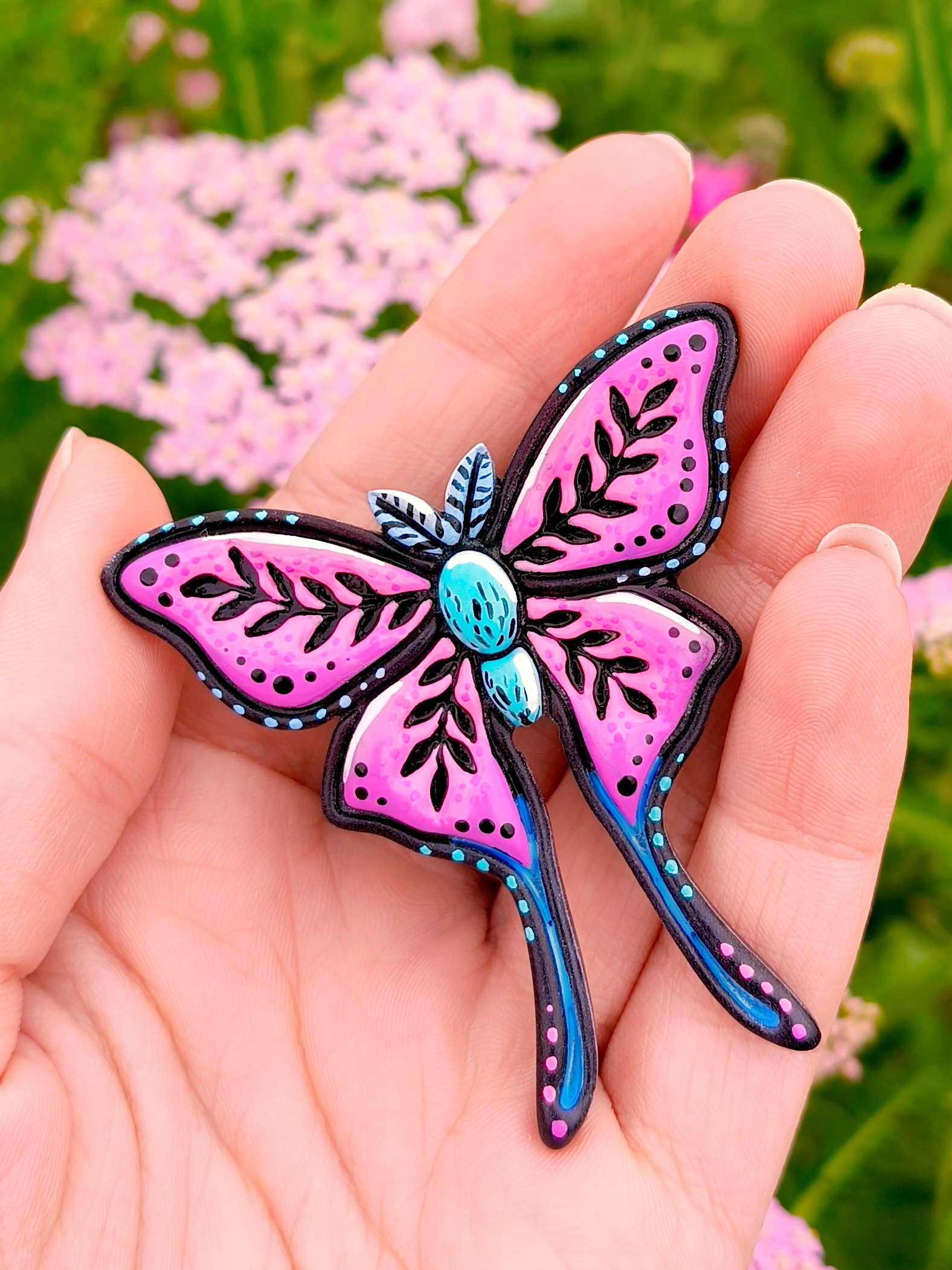 Pin Baśniowy Motyl - Fioletowy - obrazek 4