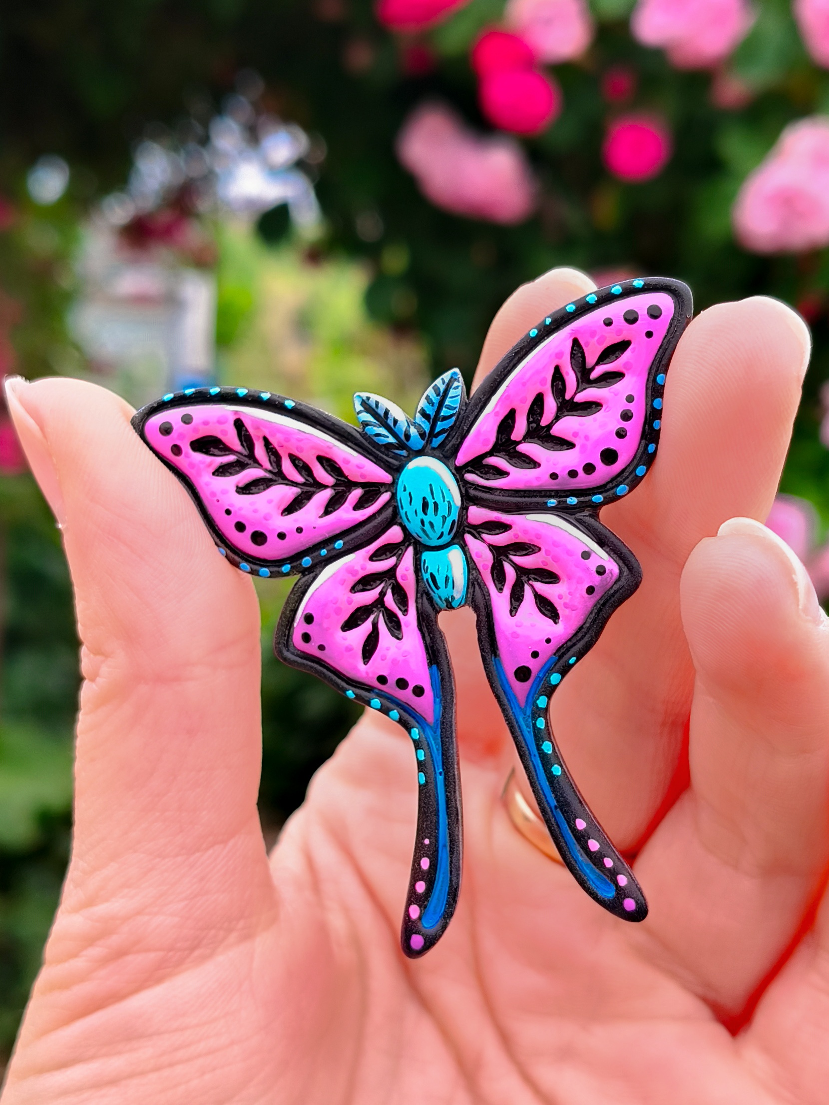 Pin Baśniowy Motyl - Fioletowy - obrazek 5